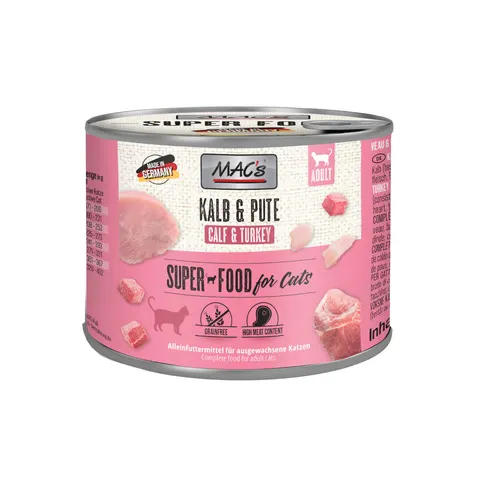 MAC's Cat 6 x 200 g - Ternera y pavo – imagen 1