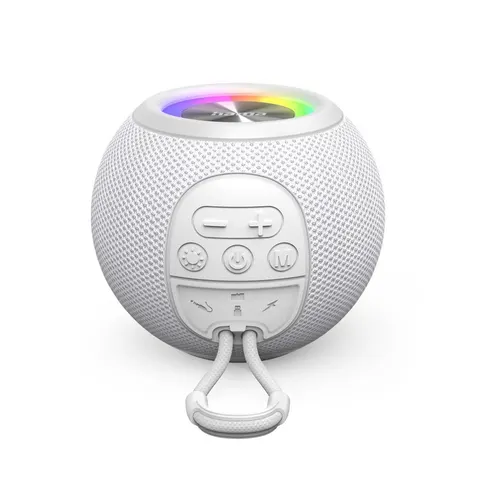 Hama Bluetooth speaker - Ball Shape - 5 Lichtmodi - 5W - Wit – afbeelding 1