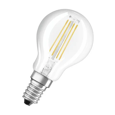 OSRAM LED Lampe BASE CLASSIC P 4W 827 Clear E14 2er-Pack – Bild 1