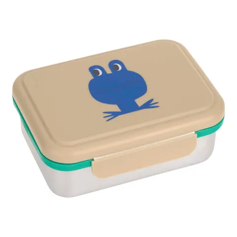 Lässig Happy Trails Lunchbox RVS - Frog – afbeelding 1