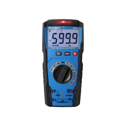 PEAKTECH 3350 - Multímetro, digital, 6000 cuentas, TRMS, auto-rango – imagen 1