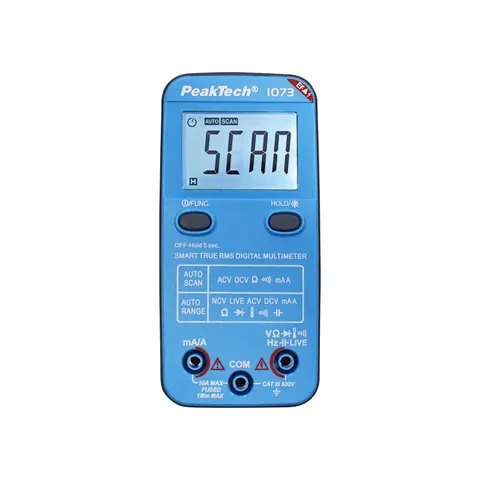 PEAKTECH 1073 - Multimeter, digital, 4000 counts, NCV, TRMS, current measurement – image 1