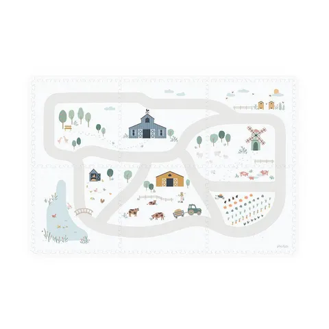Play & Go Tiloo Puzzle Play Mat (small) - Farm – Multicoloured – image 1