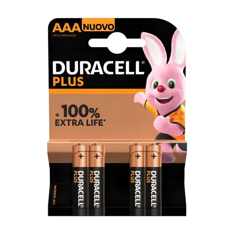 Duracell AAA Battery Plus power - 4 Pack – image 1