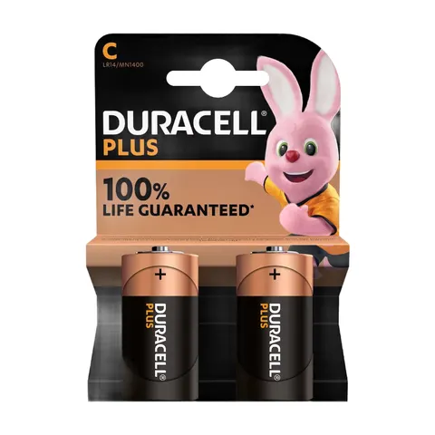Duracell Plus Batterijen MN1400 C – 2 st – afbeelding 1