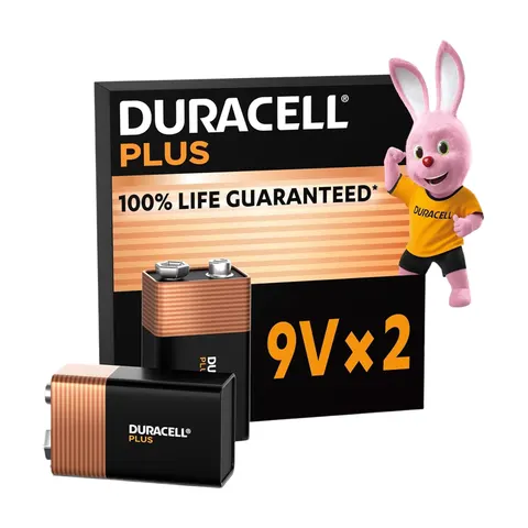 Duracell 9v Plus Power 100% Batteries – image 1