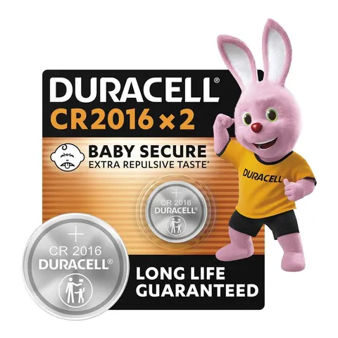 Duracell Electronics 2016 Lithium Coin Battery 2 pcs – image 1