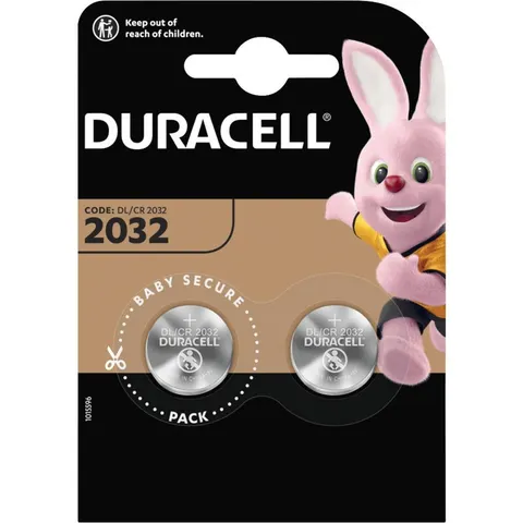 Duracell CR2032 Lithium knoopcelbatterij - 2 stuks – afbeelding 1