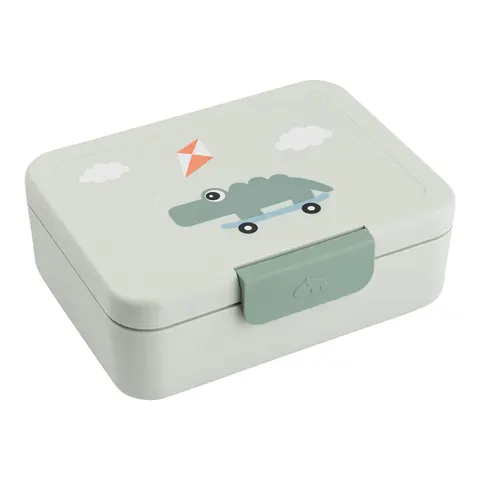 Done By Deer Lunch Box W/Divider Playground Green – afbeelding 1