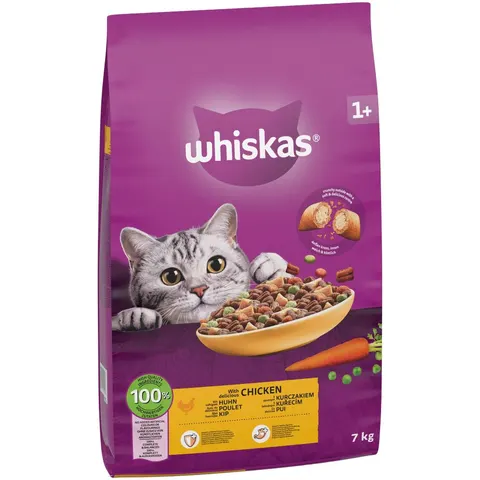 Whiskas 1+ frango - 7 kg – imagen 1