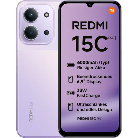 REDMI 15C 5G Violet 4 GO + 128 GO – image 1