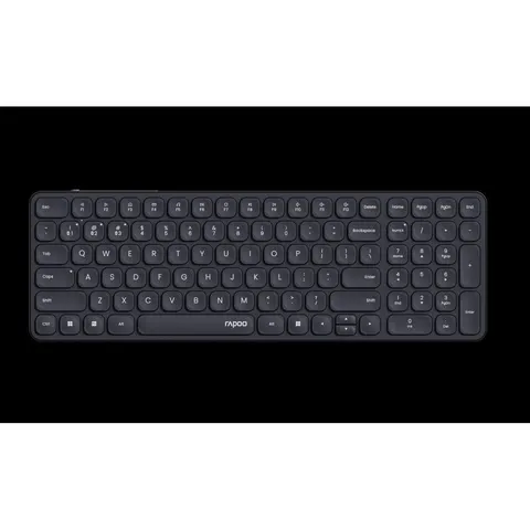 RAPOO E9310M SW - Wireless keyboard, Bluetooth/wireless, black, German layout – image 1