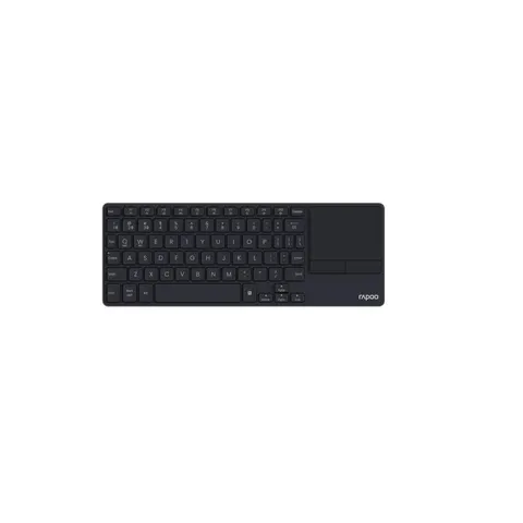 RAPOO E2810M SW - Wireless keyboard, Bluetooth/wireless, with touchpad, black, DE – image 1