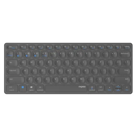 Rapoo Kabellose Multimodus Tastatur "E9600M", DE-Layout, grau – Bild 1