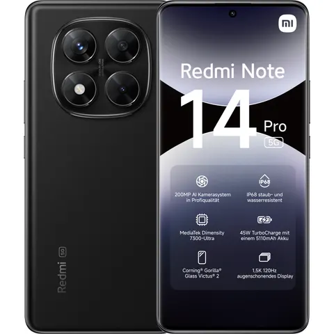 REDMI Note 14 Pro 5G Noir 8 GO + 256 GO – image 1