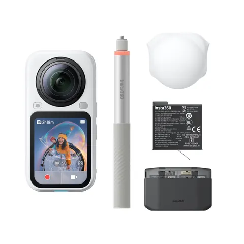 Insta360 - X6 Essentials Bundle Arctic White - Actioncam - Videocamera – afbeelding 1