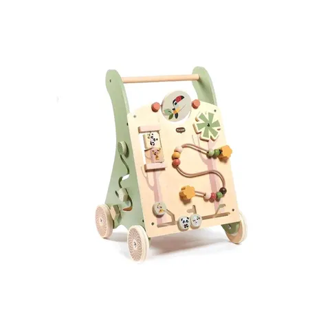 Tiny Love - Wooden Activity Walk Behind - Boho Chic - Looptrainer - 12 interactieve activiteiten – afbeelding 1