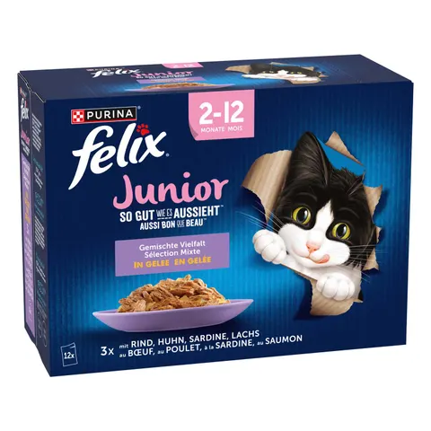 Felix So gut wie es aussieht Junior 12x85g – Bild 1