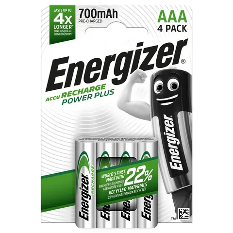 Energizer ENR Recharge Power Plus 700 AAA BP4 – afbeelding 1