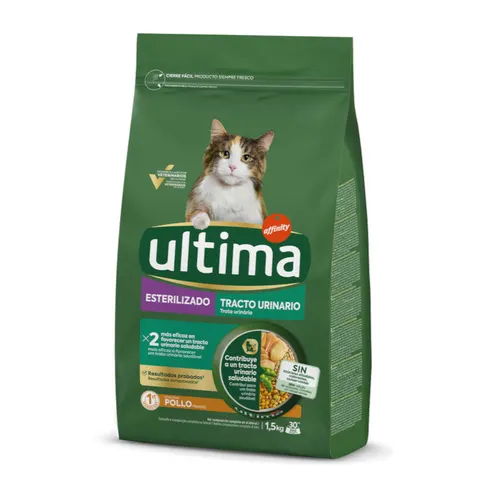 Ultima Cat Sterilized Urinary com frango - 1,5 kg – imagen 1