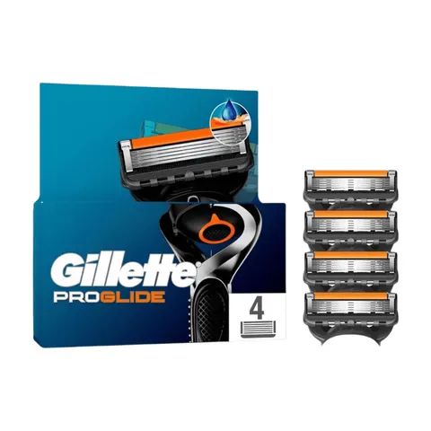Gillette Ersatzklingen ProGlide Systemklingen, 4er Pack – Bild 1