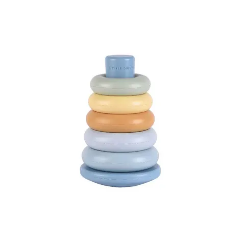 Little Dutch Stapelringen Blauw – afbeelding 1