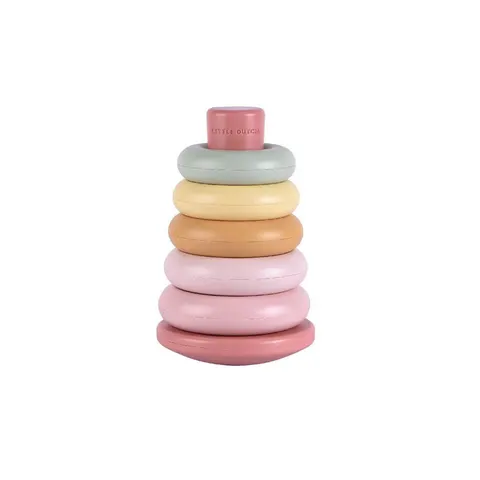 Little Dutch Stapelringen Roze – afbeelding 1
