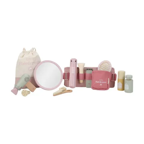 LITTLE DUTCH Holz Friseur-Set - Rosa - Essentials – Bild 1
