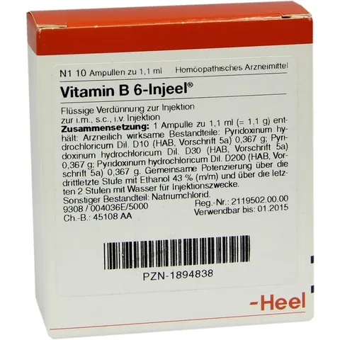 Vitamin B6 Injeel Ampullen – Bild 1