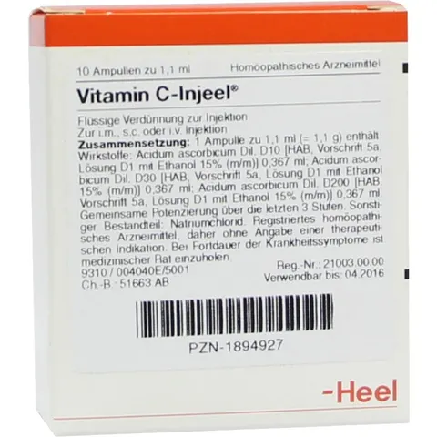 Vitamin C Injeel Ampullen – Bild 1