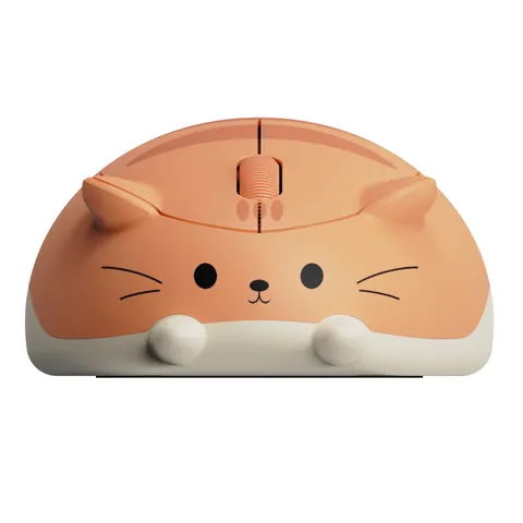 Akko Cat Theme Mouse – Orange KATE – image 1