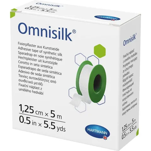 Omnisilk Fixierpflaster Kunstseide 1,25 cmx5 m – Bild 1