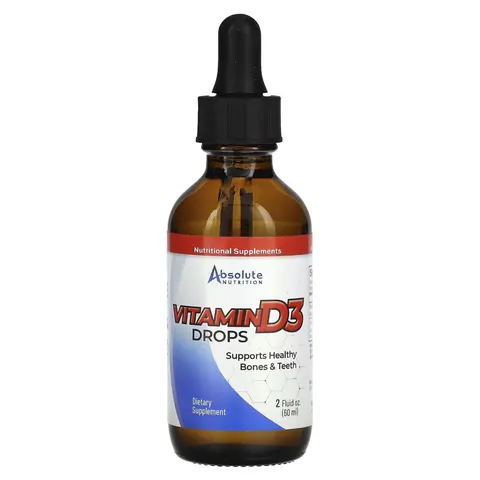 Absolute Nutrition, Vitamin D3 Drops, 2 fl oz (60 ml) – image 1