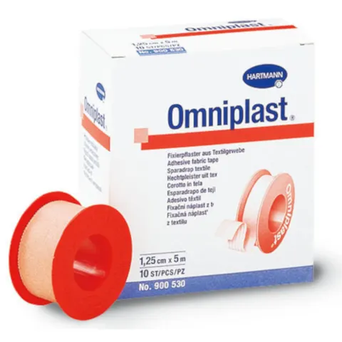 Omniplast Fixierpflaster Textilgew.1,25 cmx5 m – Bild 1