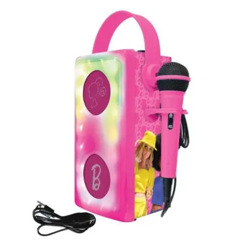 Barbie Lichtgevende Krachtige Bluetooth® luidspreker met microfoon – afbeelding 1