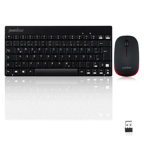 PERIXX PERIDUO-712 DE - Keyboard/mouse combination, USB, German layout – image 1