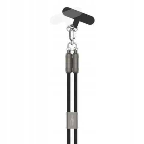 ANSMANN Smartphone Lanyard Kabel, USB-C - USB-C, schwarz – Bild 1