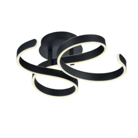 Trio Lighting Francis LED ceiling light, anthracite – image 1