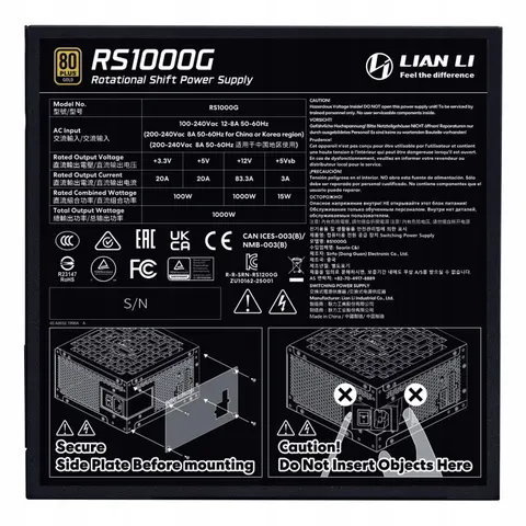 Lian Li RS1000G power supply unit – Bild 1