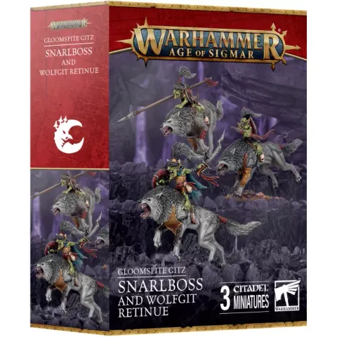 Gloomspite Gitz Snarlboss & Wolfgit Retinue – afbeelding 1