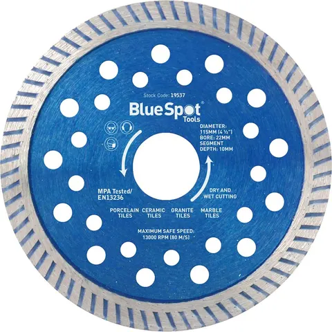 BlueSpot Turbo Cutting Disc 115mm – image 1