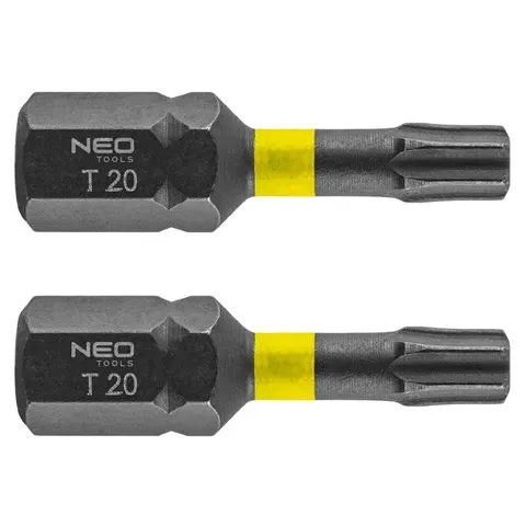 2x TX20 Slagmoerbitsen 25mm - NEO TOOLS – afbeelding 1