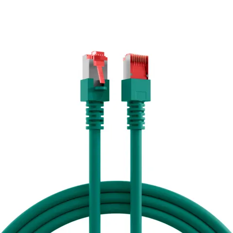 RJ45 Patchkabel Cat.6 S/FTP LSZH, grün 15m – Bild 1