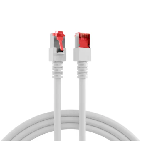 RJ45 Patchkabel Cat.6 S/FTP LSZH, weiß 2m – Bild 1