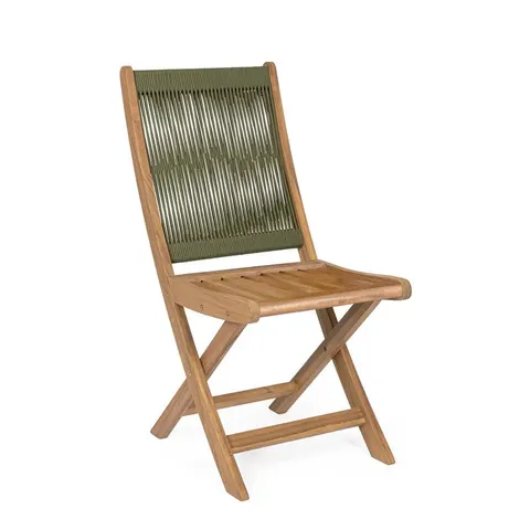 Bizzotto Conjunto de 6 sillas de madera verde – imagen 1