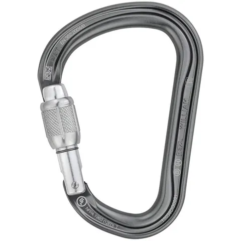 Karabiner William Screw-lock, Black Diamond – afbeelding 1