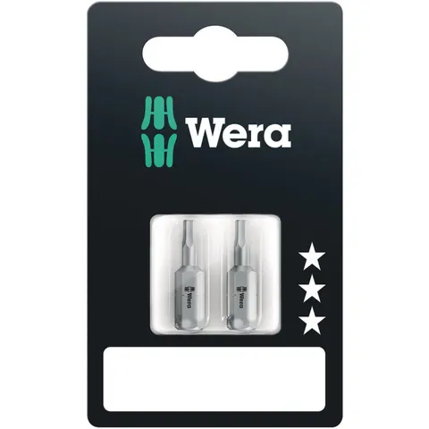 WERA 05073051001 - Internal Hex Bits, 2.5 x 25 mm, 2 pcs – image 1