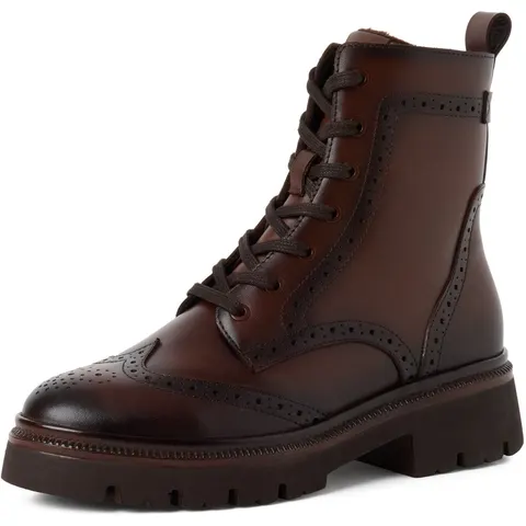 TAMARIS Bottines brogue à lacets, en cuir – image 1