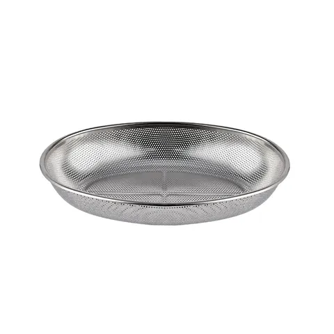 Oval Metal Kitchen Strainer Tray Basket – image 1