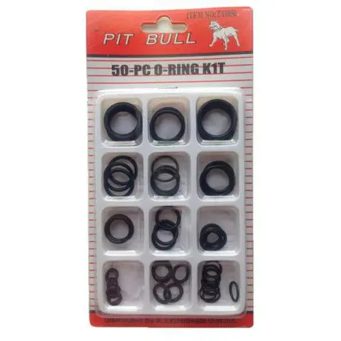 Assorted Ring Set Rubber O Ring Seals Tap Plumbing Washer Kit Pack 50 Pack – image 1